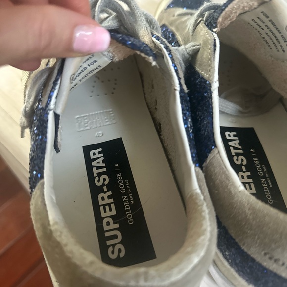 Golden Goose Superstar in Blue Glitter - Picture 5 of 7